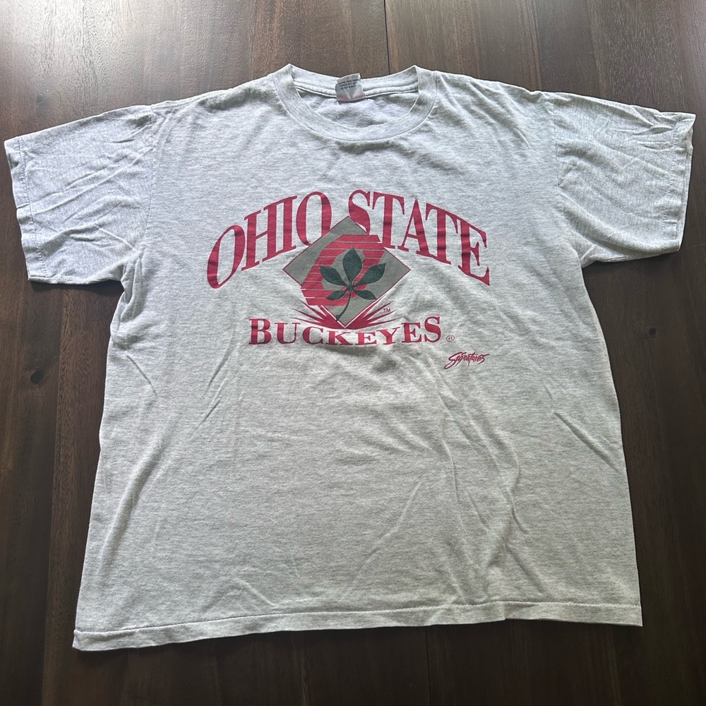 Vintage Ohio Stare Buckeyes T-Shirt Sz L Made in USA